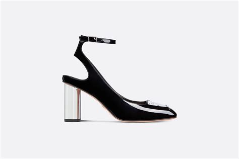 la parisienne dior slingback pump|La Parisienne Dior Slingback Pump Black Patent Calfskin.